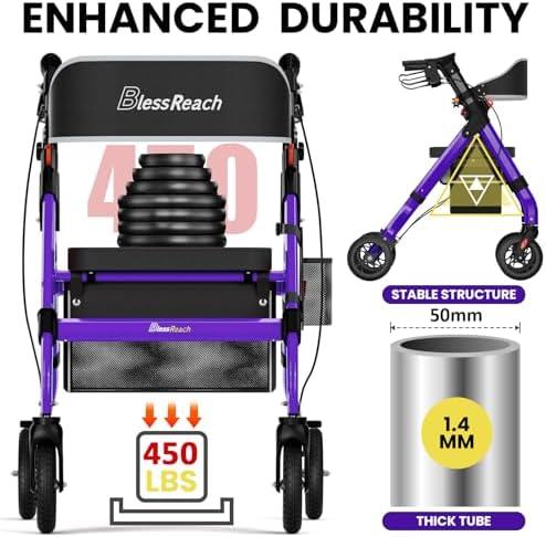 Discovering Comfort: Our Review of the Purple Foldable⁣ rollator