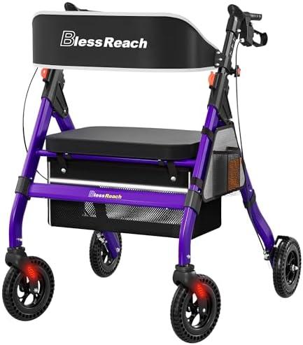 Discovering Comfort: ‌Our Review of the Purple Foldable Rollator